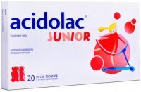 Acidolac Junior truskawkowy 20 tabl.