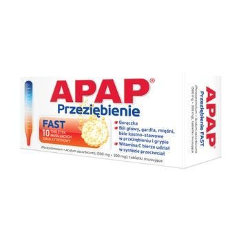 Apap Przeziębienie Fast 10 tabletek