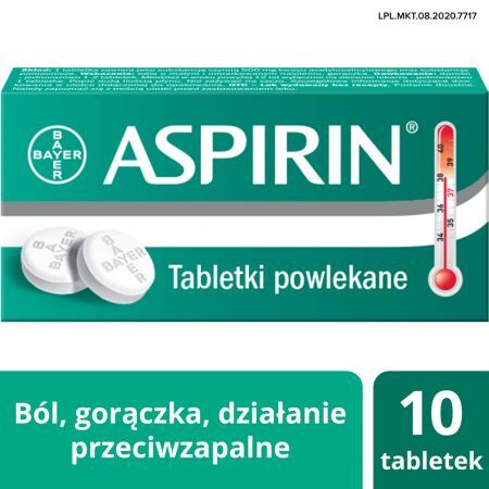 Aspirin 500mg 10 tabletek