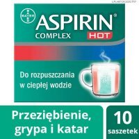 Aspirin Complex Hot, 500 mg + 30 mg, granulat w saszetkach, 10 szt.