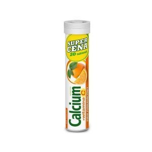 Calcium 300 +Vit.C smak pomarańczowy tabl.
