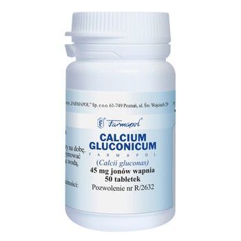 Calcium gluconicum Farmapol 45mg50 tabl