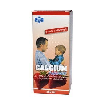 Calcium POLFARMEX truskawkowy syrop 150ml