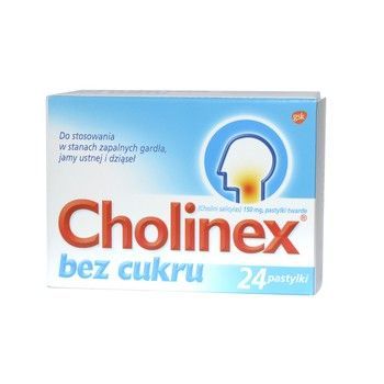 Cholinex b/cukru 24pastyl