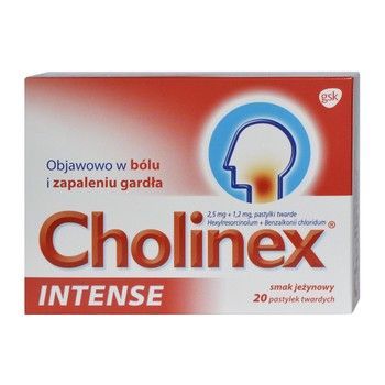 Cholinex Intense sm jeżynowy 20 tabl G
