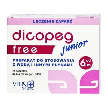 Dicopeg Junior Free proszek do przygotowania zawiesiny doustnej14 saszetek