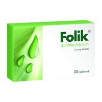 Folik 0,4 mg 30 tabletek