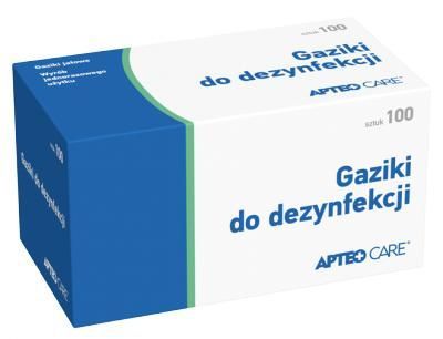 Gaziki do dezynfekcji Apteo CARE 100 sztuk