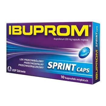 Ibuprom Sprint Caps 200mg 10 kapsułek