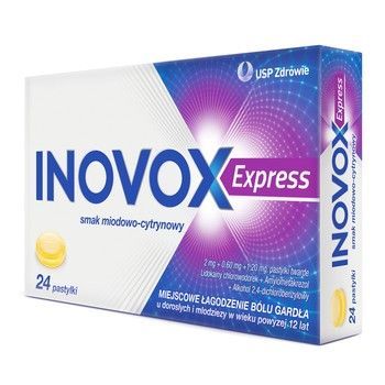 Inovox Express miodowo-cytr. 24 past.
