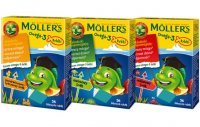 Mollers Omega-3 Rybki żelki owocowe 36szt.