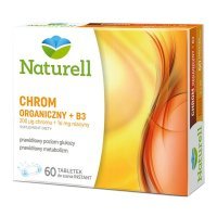 Naturell Chrom Organiczny +B3 60 tabletek do ssania