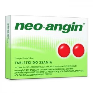 Neo-Angin z cukrem 36 tabletek rozpuszczalnych