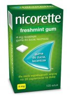 Nicorette Freshmint Gum 4mg guma 105szt.DE