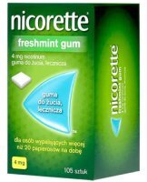 Nicorette Freshmint Gum guma.b/c 105 szt.