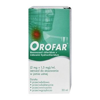 Orofar 2 mg + 1,5 mg/1 ml 30 ml