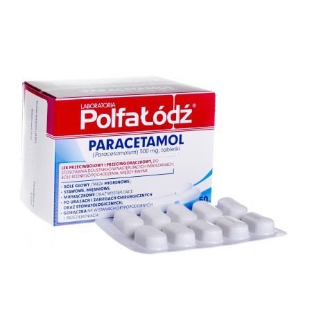 Paracetamol Polfa-Łodź 500mg 50 tabl