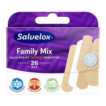 Plastry SALVEQUICK Family Mix 26 szt.