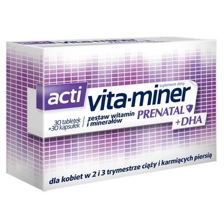 Vita-miner Prenatal+DHA 30tabl+30kaps.