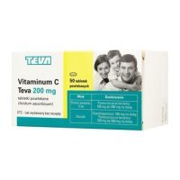 Vitaminum C Teva 200mg 50 tabl.powl.