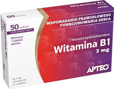 Witamina B1 APTEO; 3 mg 50 tabletek